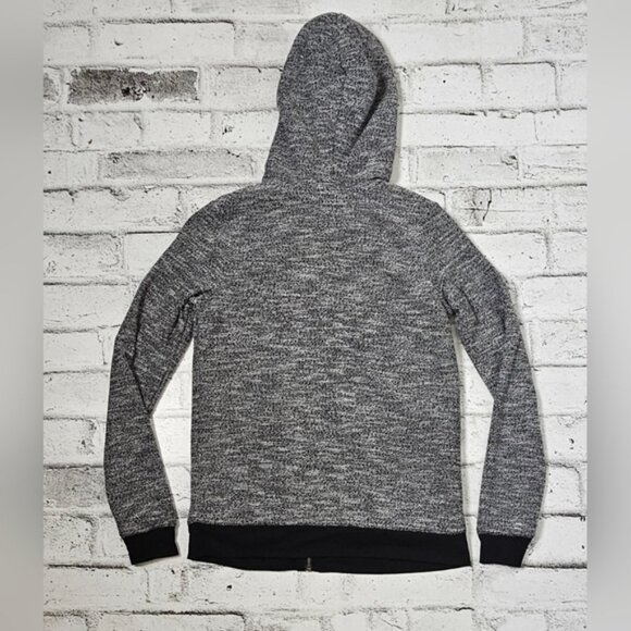 Roxy Hoodie Women's Gray Zip-Up Hoodie Sherpa Lined - Picture 4 of 6